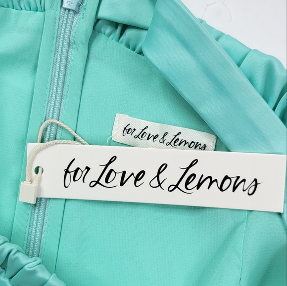 For Love & Lemons Aqua Marie Skirt - Picture 5 of 7